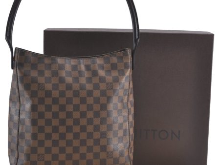 Authentic Louis Vuitton Damier Looping GM Shoulder Tote Bag N51144 LV Box J3591 For Cheap