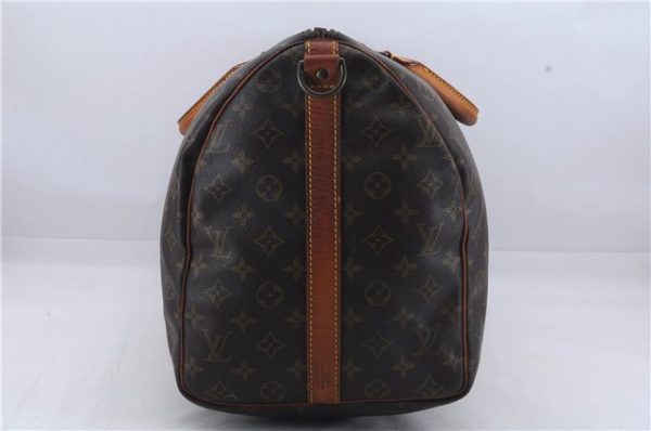 Auth Louis Vuitton Monogram Keepall Bandouliere 50 Boston Bag M41416 LV 7429D Online Hot Sale