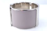 Authentic HERMES Bangle ClicH Silver Light Purple Box J1619 Sale