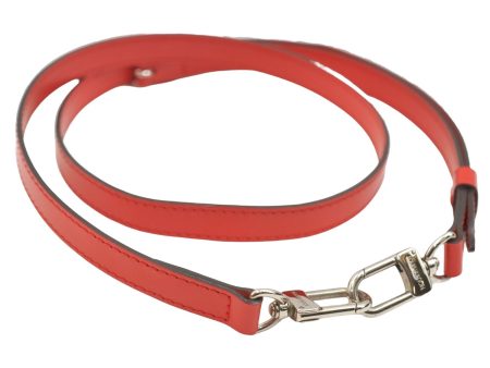 Authentic Louis Vuitton Leather Shoulder Strap Red 40.6-47.2  LV 5457E Online Sale