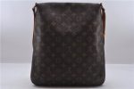 Authentic Louis Vuitton Monogram Musette Shoulder Cross Body Bag M51256 LV 5603E For Sale