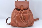 Authentic GUCCI Bamboo Backpack Leather Brown J2137 Hot on Sale