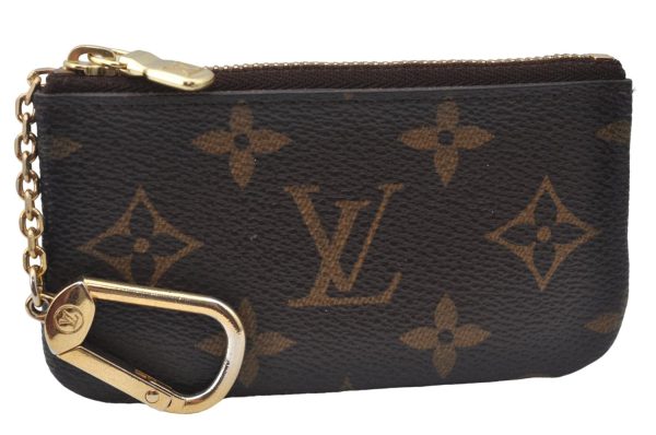 Authentic Louis Vuitton Monogram Pochette Cles Coin Case M62650 LV G7030 Online now