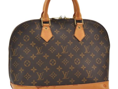 Authentic Louis Vuitton Monogram Alma Hand Bag Purse M51130 LV 5434E For Sale