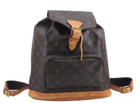 Authentic Louis Vuitton Monogram Montsouris GM Backpack M51135 LV 1348E Discount