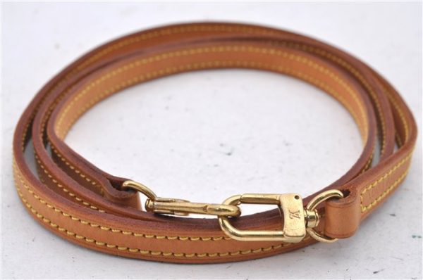 Authentic Louis Vuitton Leather Shoulder Strap Beige 47.6  LV 6676D Fashion