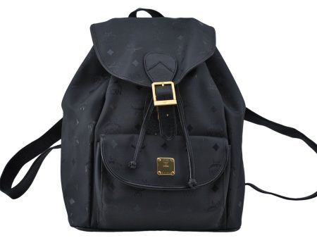 Authentic MCM PVC Leather Backpack Black G1224 Online