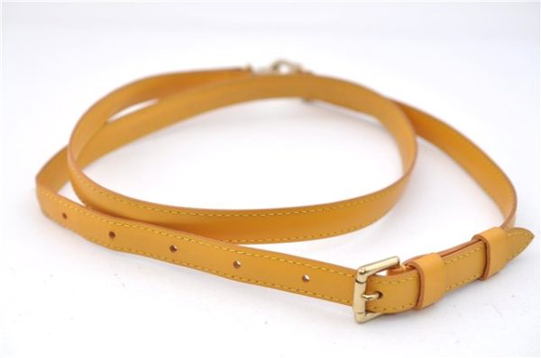 Authentic Louis Vuitton Leather Shoulder Strap Yellow 40.2-47.2  LV 1961F Online