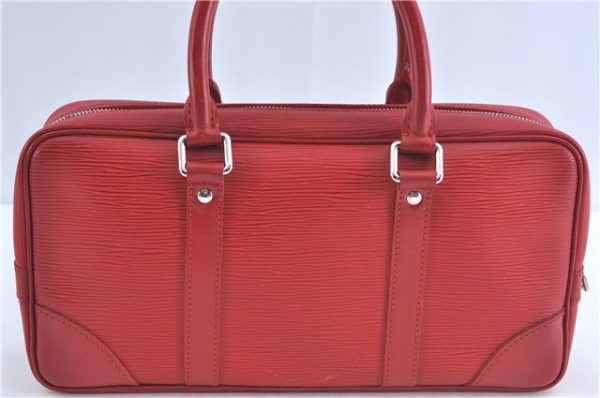 Auth Louis Vuitton Epi Vivienne Long MM Shoulder Hand Bag Red M5911E LV J0873 Online Sale