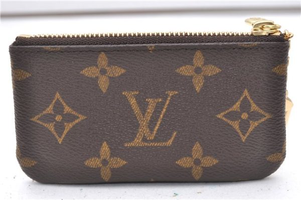 Authentic Louis Vuitton Monogram Pochette Cles Coin Purse Case M62650 LV 2223F Sale