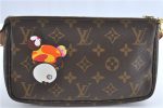 Auth Louis Vuitton Monogram Panda Pochette Accessoires Pouch M51981 LV J0810 Fashion