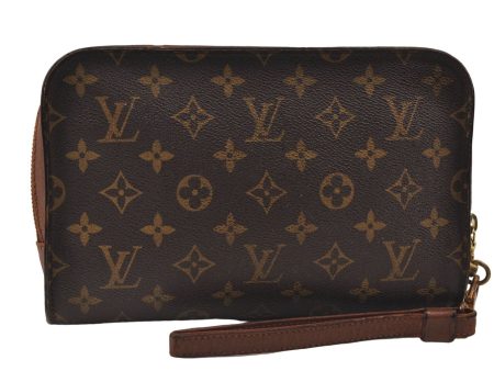 Authentic Louis Vuitton Monogram Orsay Clutch Hand Bag M51790 LV 9979D Discount