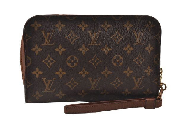 Authentic Louis Vuitton Monogram Orsay Clutch Hand Bag M51790 LV 9979D Discount