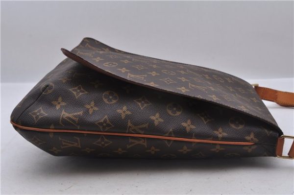 Authentic Louis Vuitton Monogram Musette Shoulder Cross Body Bag M51256 LV 5603E For Sale