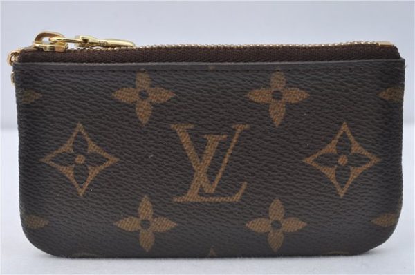 Authentic Louis Vuitton Monogram Pochette Cles Coin Case M62650 LV G7030 Online now