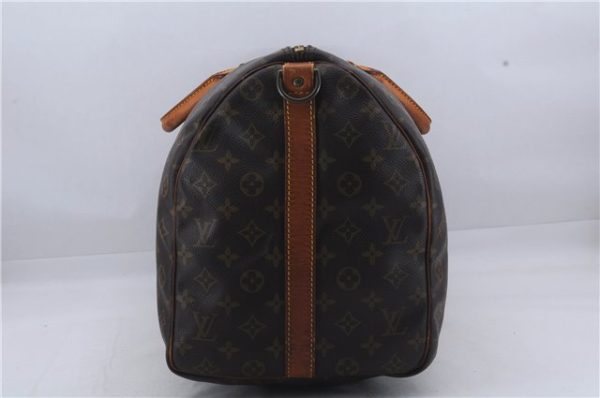 Auth Louis Vuitton Monogram Keepall Bandouliere 50 Boston Bag M41416 LV 7429D Online Hot Sale