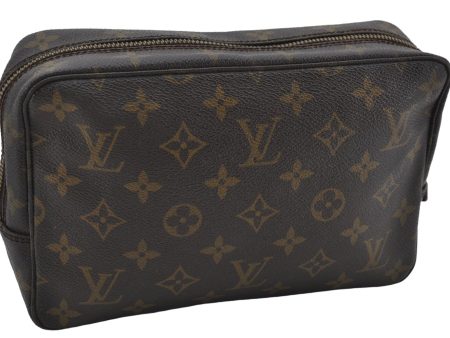 Authentic Louis Vuitton Monogram Trousse Toilette 23 Clutch Bag M47524 LV 2865E Cheap