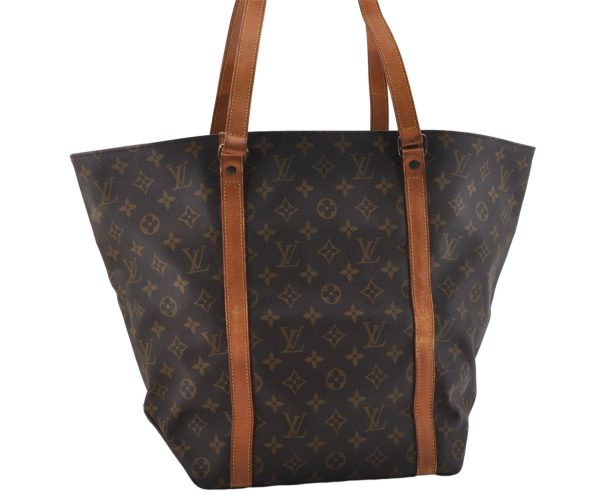 Authentic Louis Vuitton Monogram Sac Shopping PM Tote Bag M51108 LV 5954D For Sale