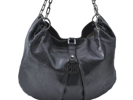 Authentic TORY BURCH Leather Chain Shoulder Hand Bag Purse Black J1906 Online now