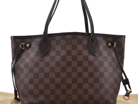 Authentic Louis Vuitton Damier Neverfull PM Shoulder Tote Bag N51109 LV 6170E Fashion