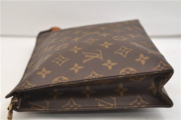 Auth Louis Vuitton Monogram Poche Toilette 26 Cosmetics Pouch M47542 LV 5492E Sale