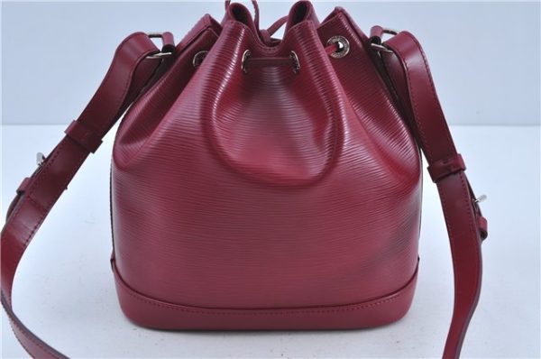 Authentic Louis Vuitton Epi Noe BB Shoulder Cross Bag Wine Red M40844 LV J3590 on Sale