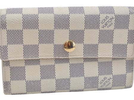 Authentic Louis Vuitton Damier Azur Portefeuille Alexandra N63068 Wallet J2235 Online Sale