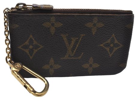 Authentic Louis Vuitton Monogram Pochette Cles Coin Case M62650 LV 9190D Discount