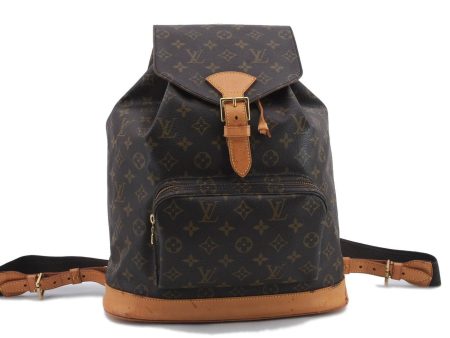 Authentic Louis Vuitton Monogram Montsouris GM Backpack M51135 LV 9002C Discount