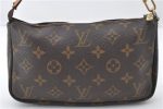 Authentic Louis Vuitton Monogram Pochette Accessoires Pouch M51980 LV 6774E Cheap