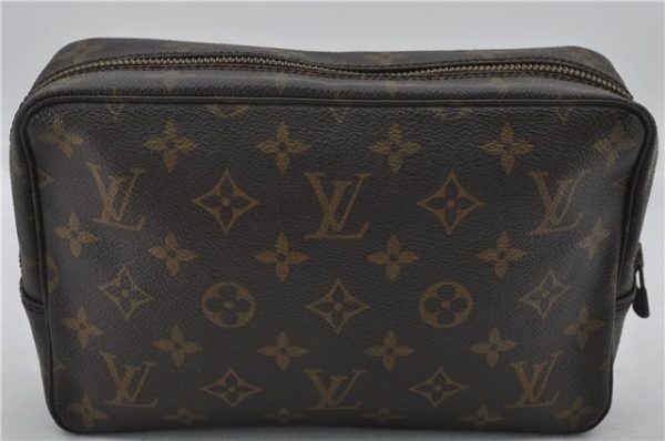 Authentic Louis Vuitton Monogram Trousse Toilette 23 Clutch Bag M47524 LV 2865E Cheap