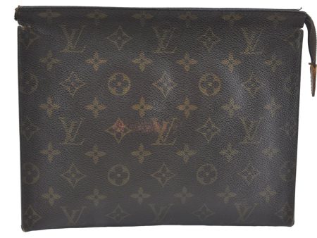 Auth Louis Vuitton Monogram Poche Toilette 26 Cosmetics Pouch M47542 Junk J2217 Sale