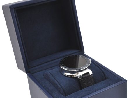 Auth Louis Vuitton Tambour Horizon Smartwatch Black Silver QA050Z V2 Box J3382 Online Sale