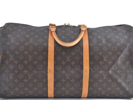 Auth Louis Vuitton Monogram Keepall 60 Boston Bag M41422 LV H8575 Fashion