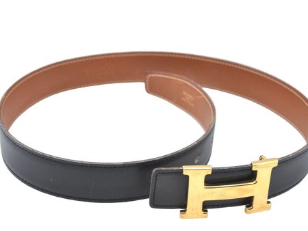 Authentic HERMES Constance Ladies Leather Belt Size 70cm 27.6  Black J1623 Hot on Sale