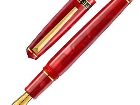 Laban Rosa Fountain Pen - Passion Red GT Discount