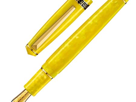 Laban Rosa Fountain Pen - Sunny Yellow GT Sale