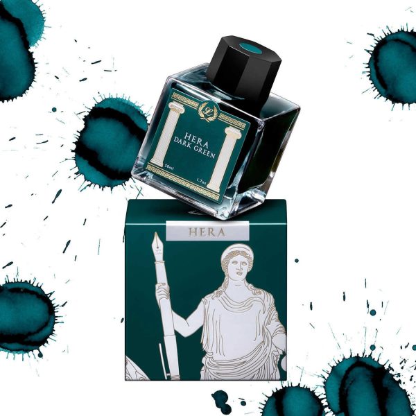 Laban Greek Mythology II Ink Bottle, Hera Dark Green - 50ml For Sale