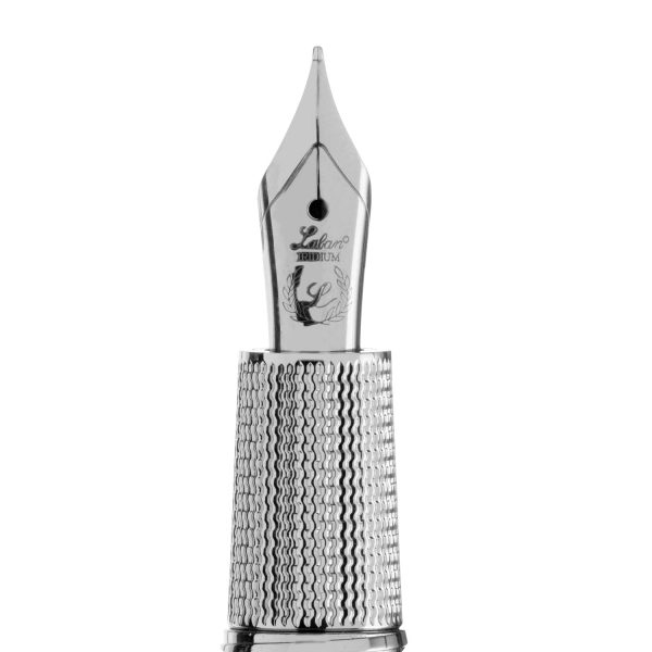 Laban Macerata Fountain Pen - Sterling Silver For Sale