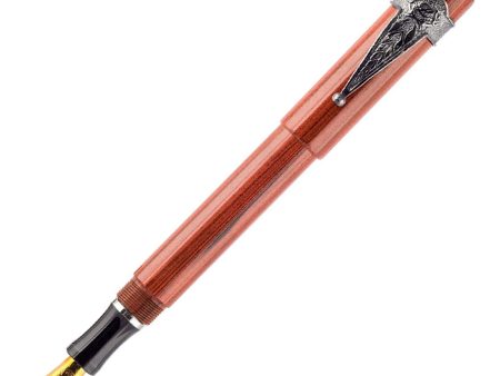 Laban Ebonite Fountain Pen - Orange CT on Sale