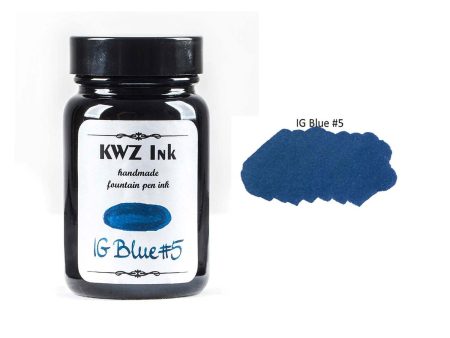 KWZ Iron Gall Blue #5 Ink Bottle - 60ml For Cheap