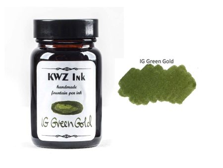 KWZ Iron Gall Green Gold Ink Bottle - 60ml Online now