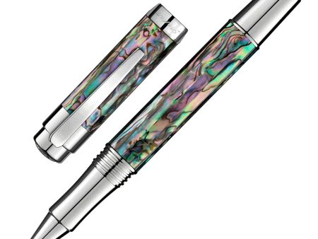 Laban Abalone Roller Ball Pen - Silver Online now