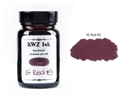 KWZ Iron Gall Red #3 Ink Bottle - 60ml For Sale