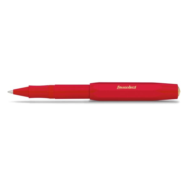 Kaweco Classic Sport Roller Ball Pen with Optional Clip - Red Discount