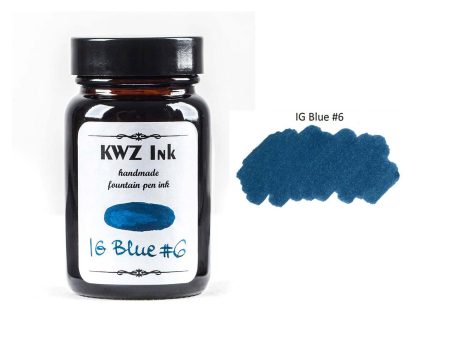 KWZ Iron Gall Blue #6 Ink Bottle - 60ml Sale