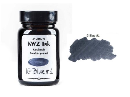 KWZ Iron Gall Blue #1 Ink Bottle - 60ml on Sale