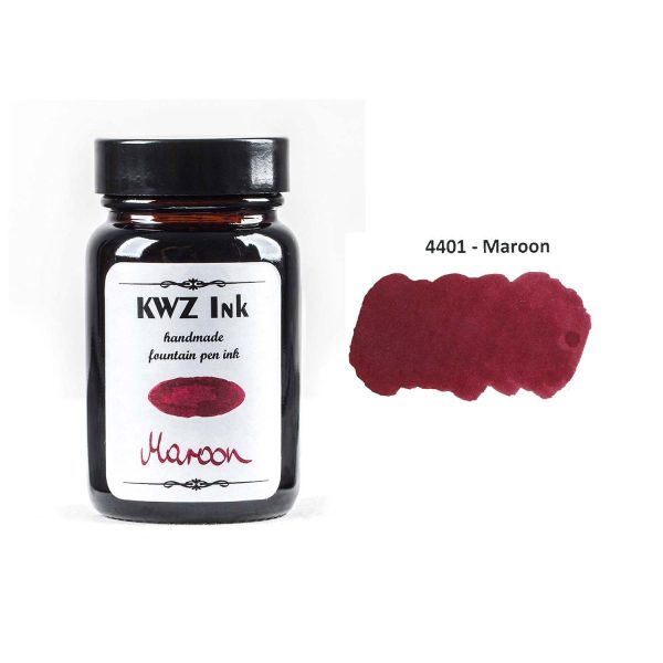 KWZ Standard Maroon Ink Bottle - 60ml For Discount