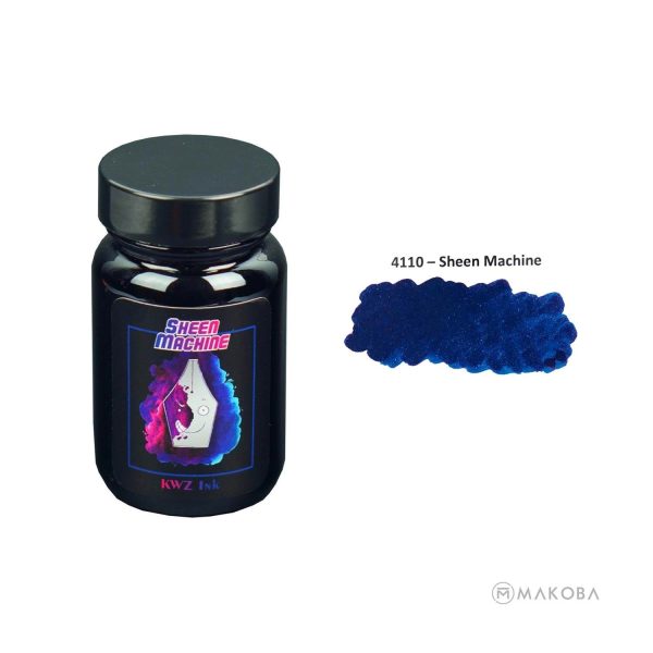 KWZ Standard Sheen Machine Ink Bottle, Violet - 60ml Online Hot Sale